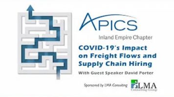 David Porter discusses COVID's impact on freight flows and supply chain hiring in this webinar